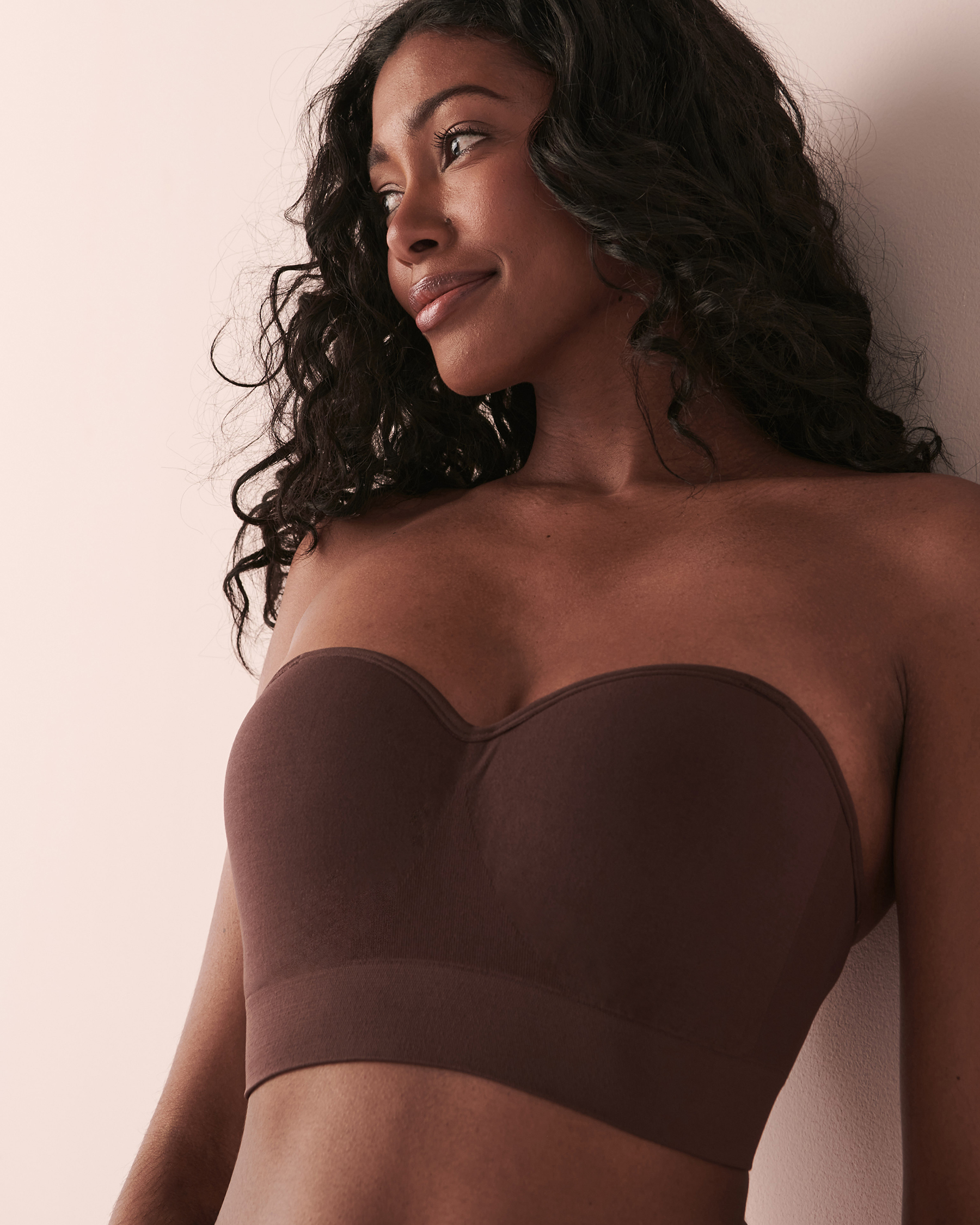 LA VIE EN ROSE Convertible Bandeau Seamless Bra Smooth coffee 10200261 - View1