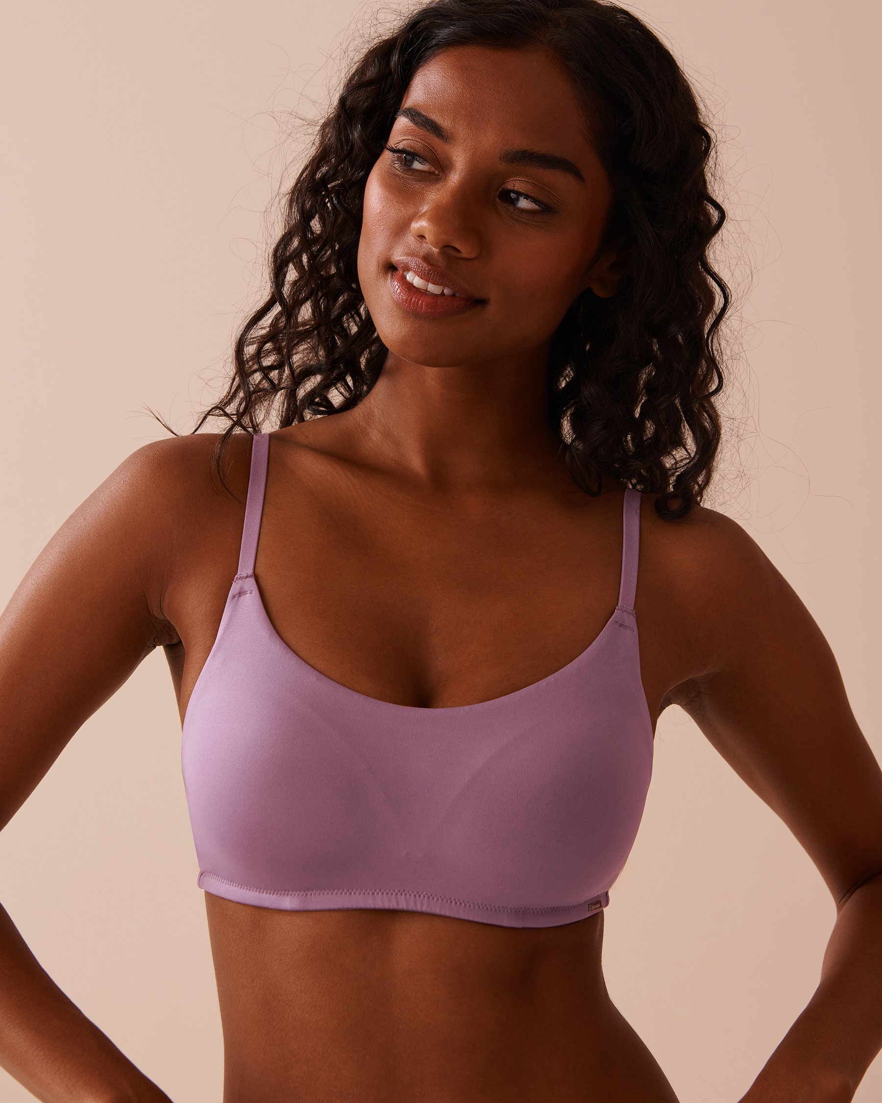 LA VIE EN ROSE Lightly Lined Wireless Minimalist Bra Dusty Orchid 10200447 - View1