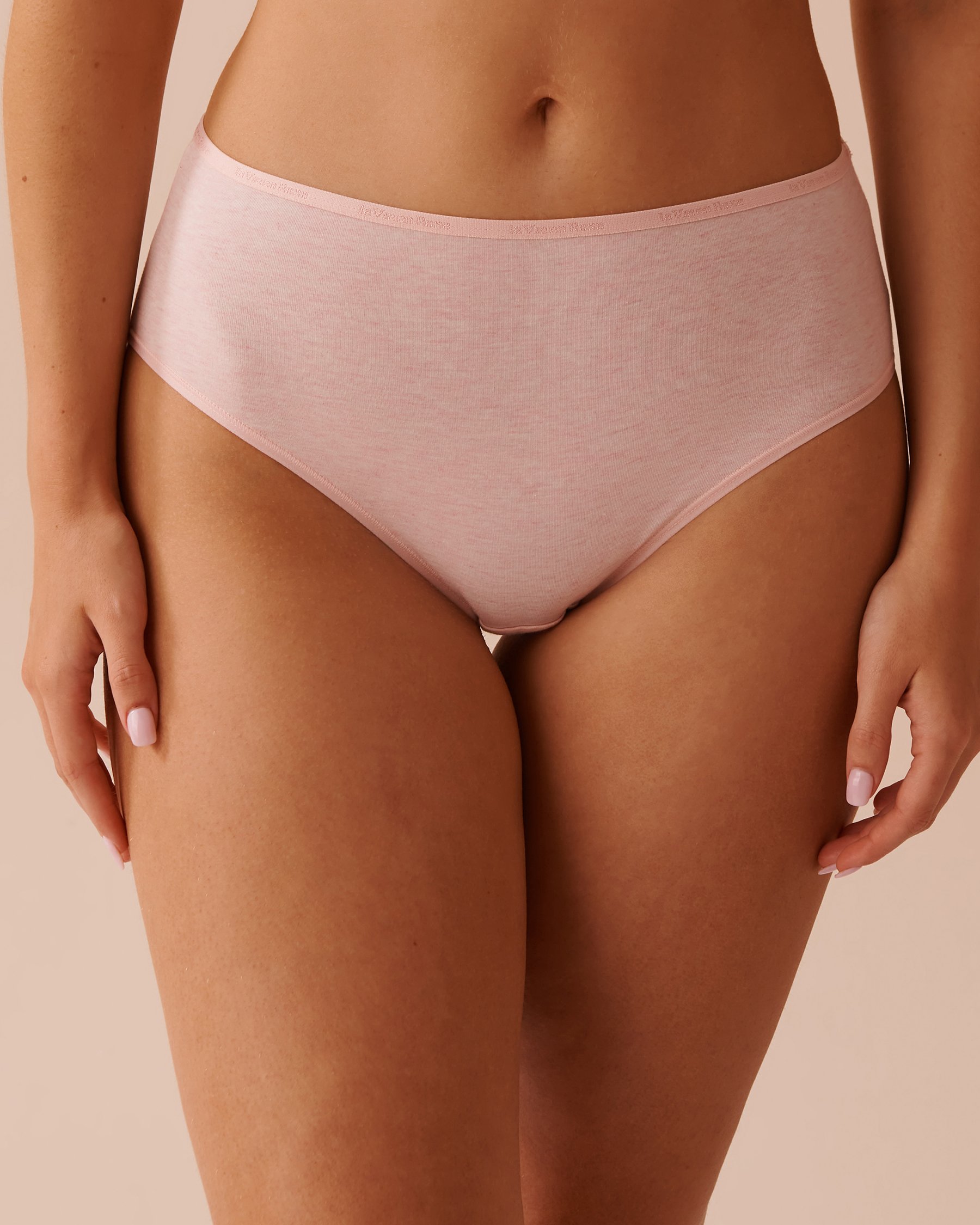 LA VIE EN ROSE Cotton High Waist Bikini Panty Fairy Pink 20100509 - View1