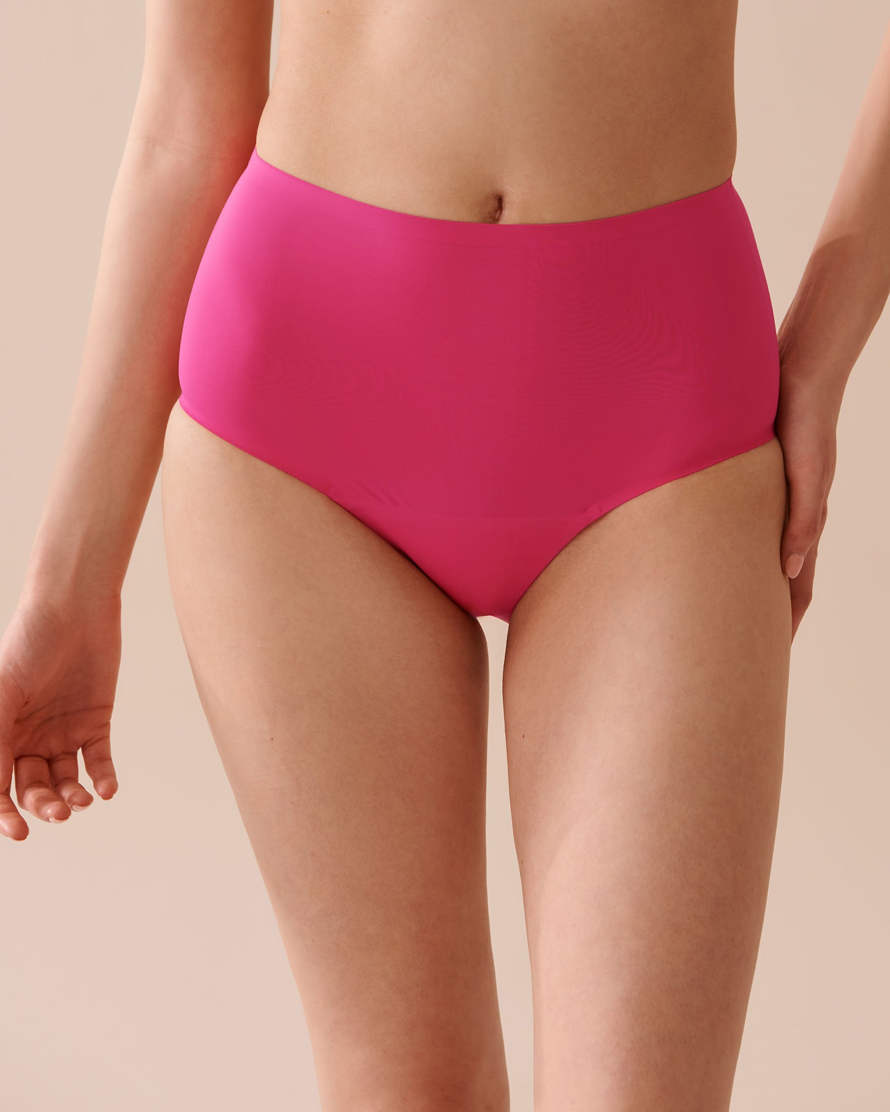 LA VIE EN ROSE Regular Absorbency High Waist Bikini Period Panty Bright Fuchsia 20400002 - View1