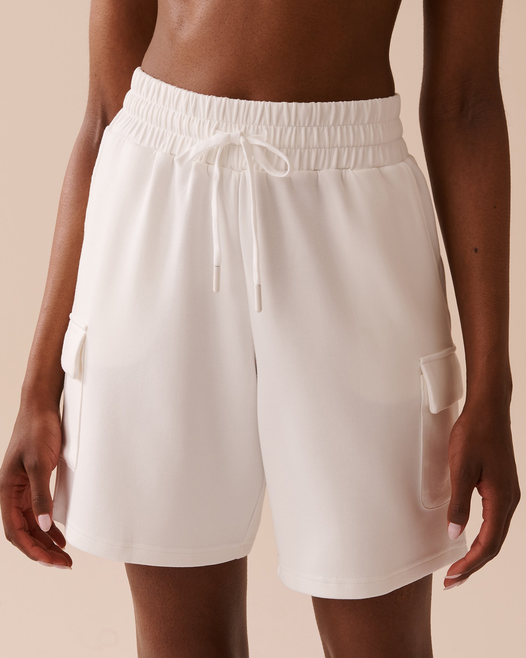 LA VIE EN ROSE Short cargo Blanc 50200071 - View1