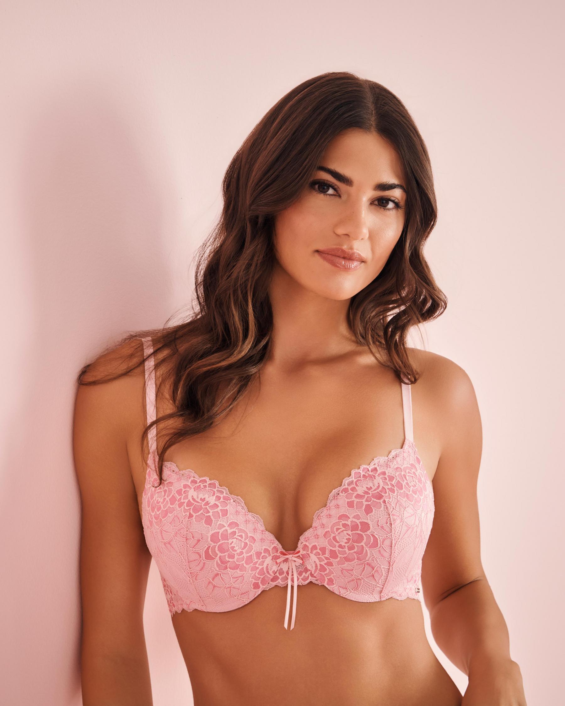 LA VIE EN ROSE Push-up Demi Bra Blushing Pink 10300181 - View1