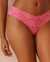 LA VIE EN ROSE Wide Waistband Lace Thong Panty Pink Passion 20200567 - View1