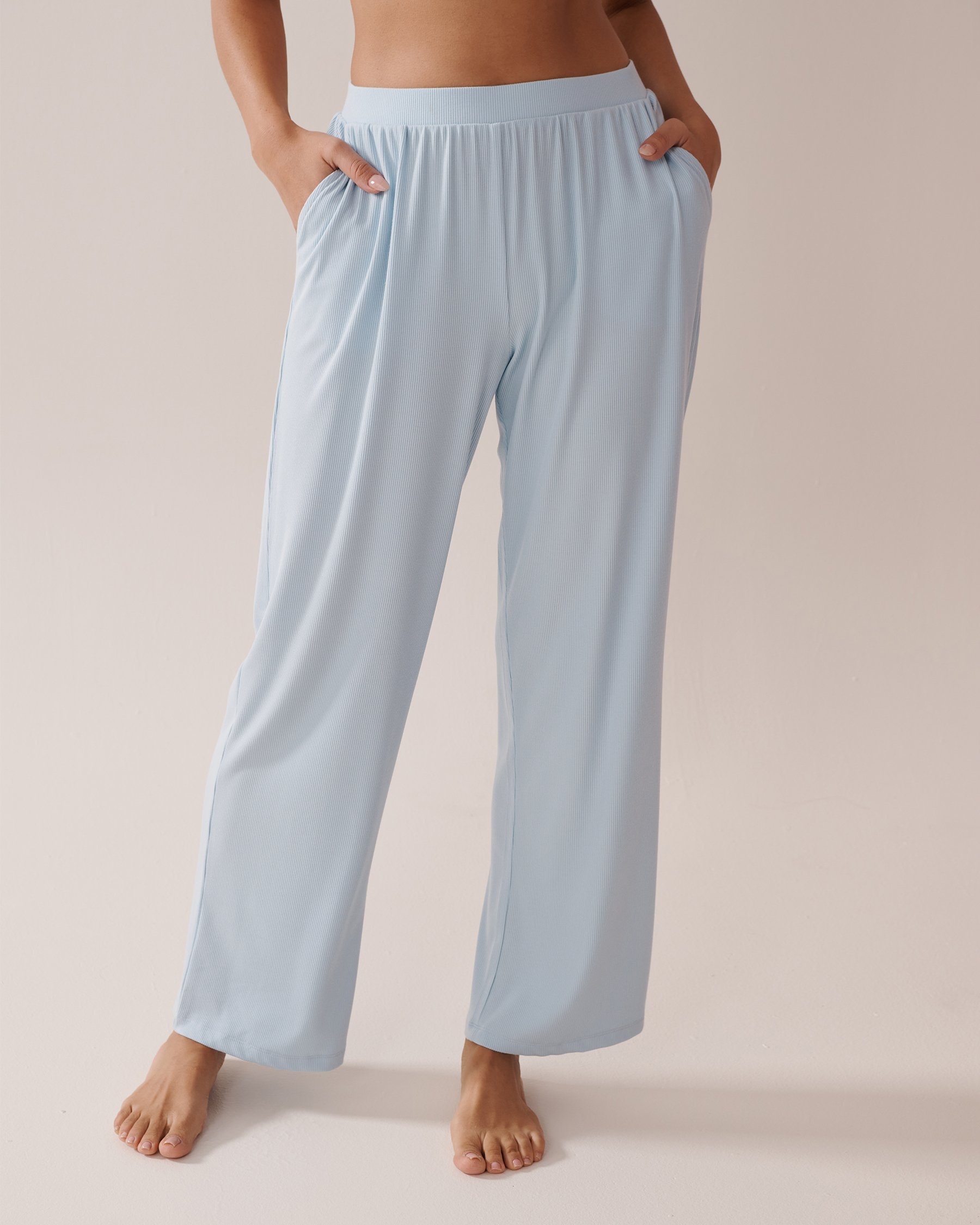 Pantalon en modal côtel