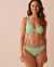 LA VIE EN ROSE AQUA CITRUS Textured Plunge Bikini Top Pastel Lime 70100715 - View1