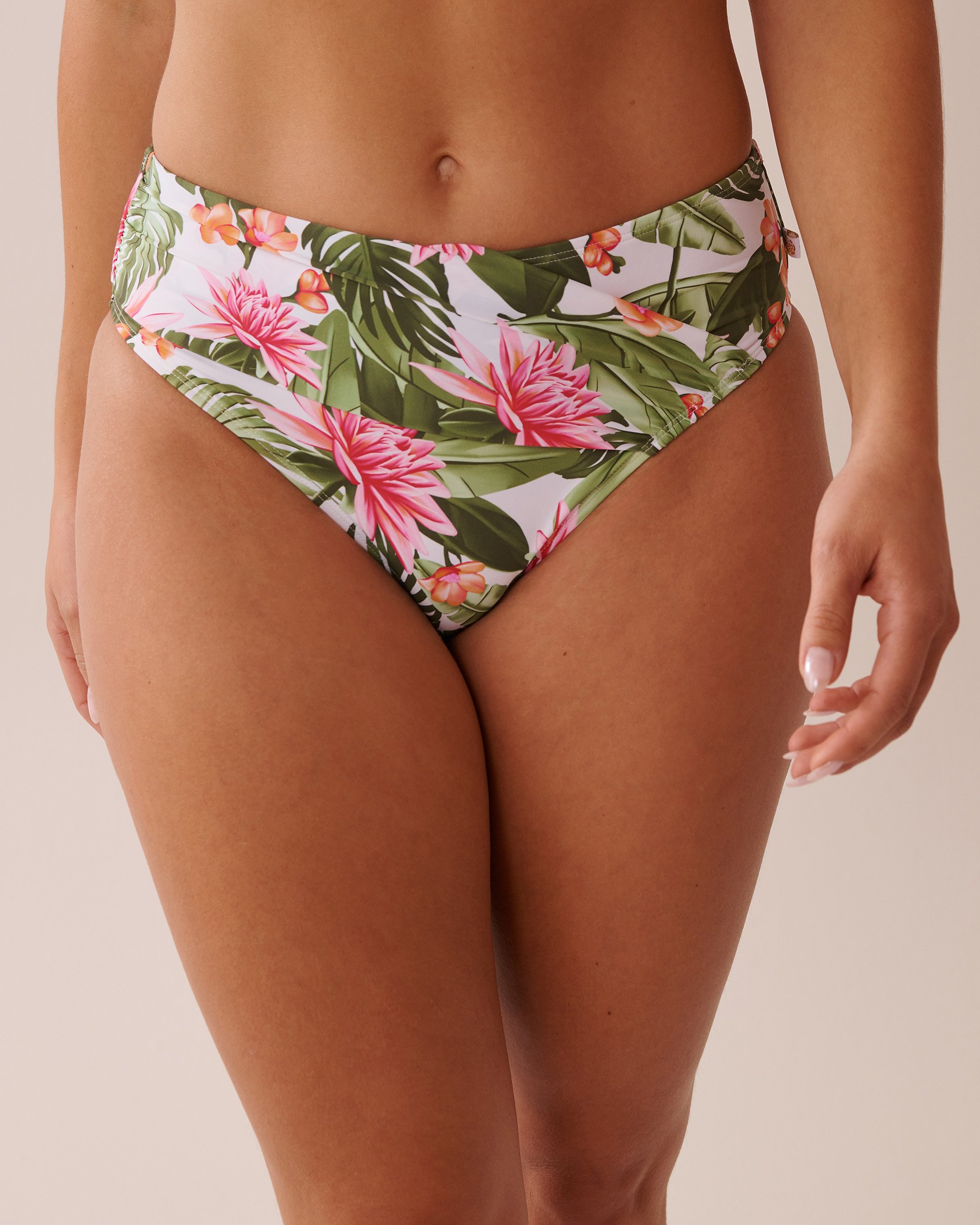 WATER LILY Mid Waist Bikini Bottom