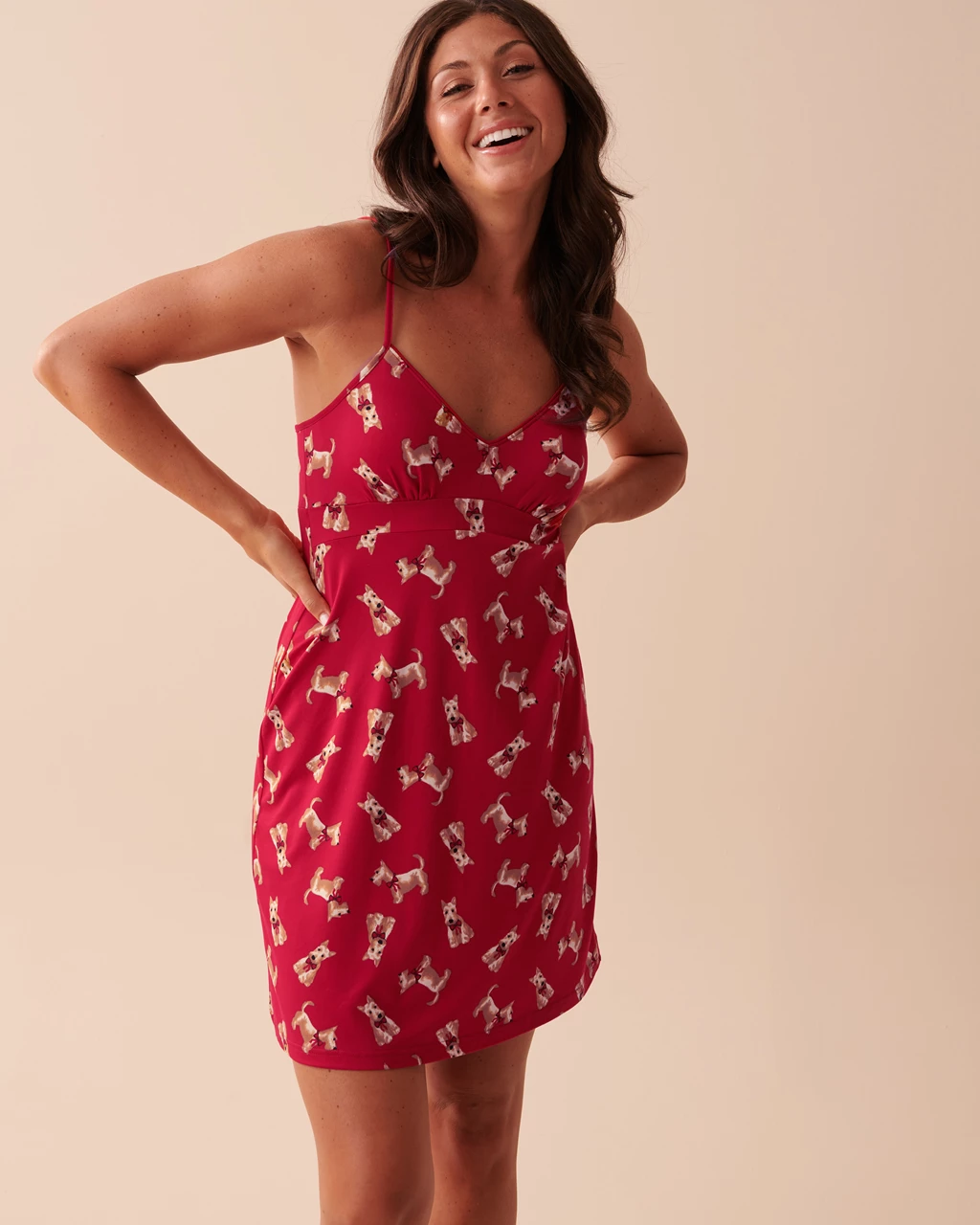 Scottie Print Super Soft Nightie Cute Scottie La Vie En Rose