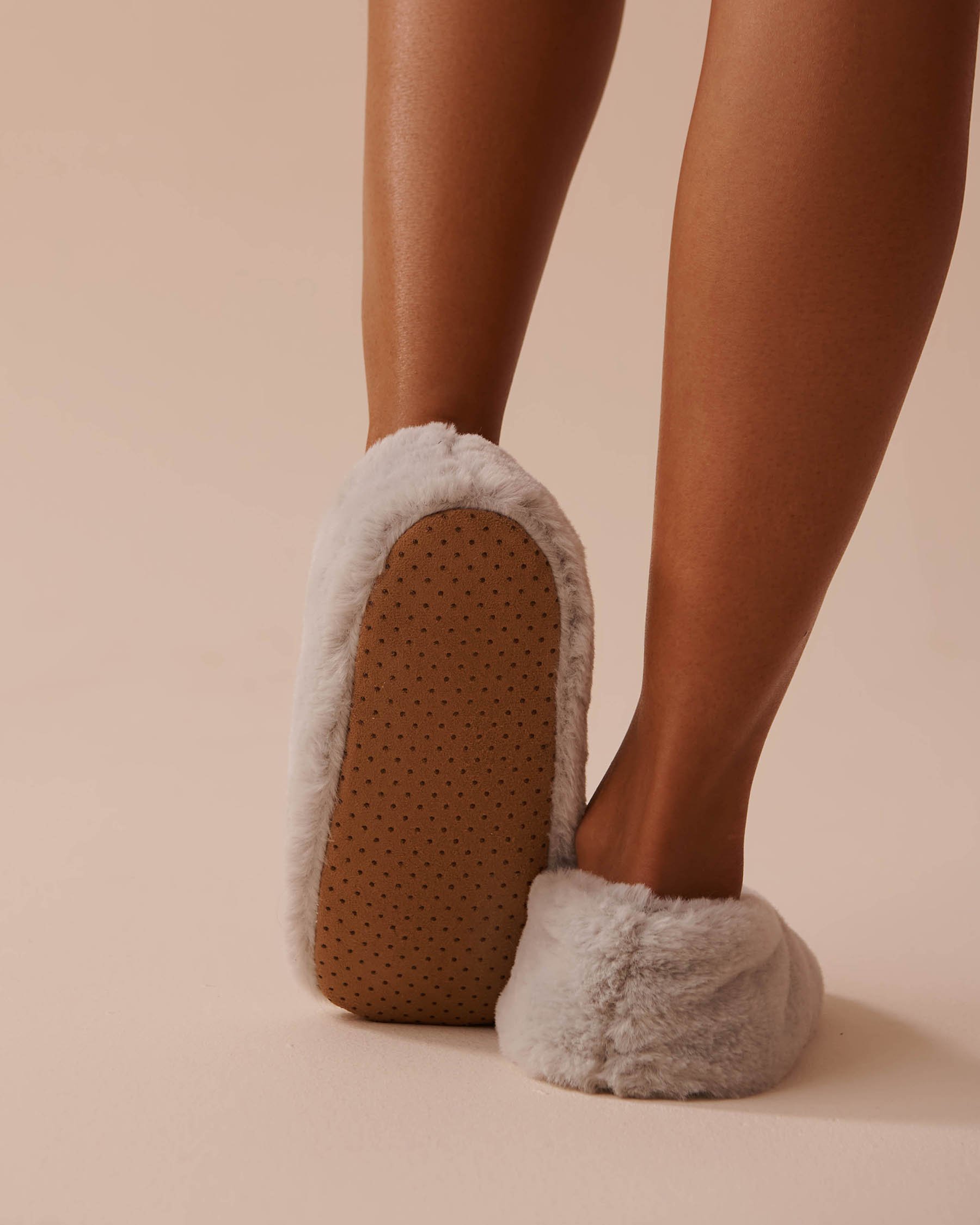 Faux Fur Slipper Socks