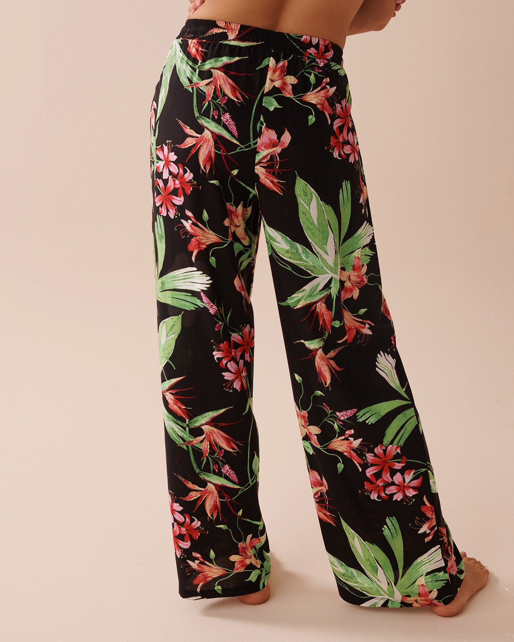 Tropical Wide Leg Pants