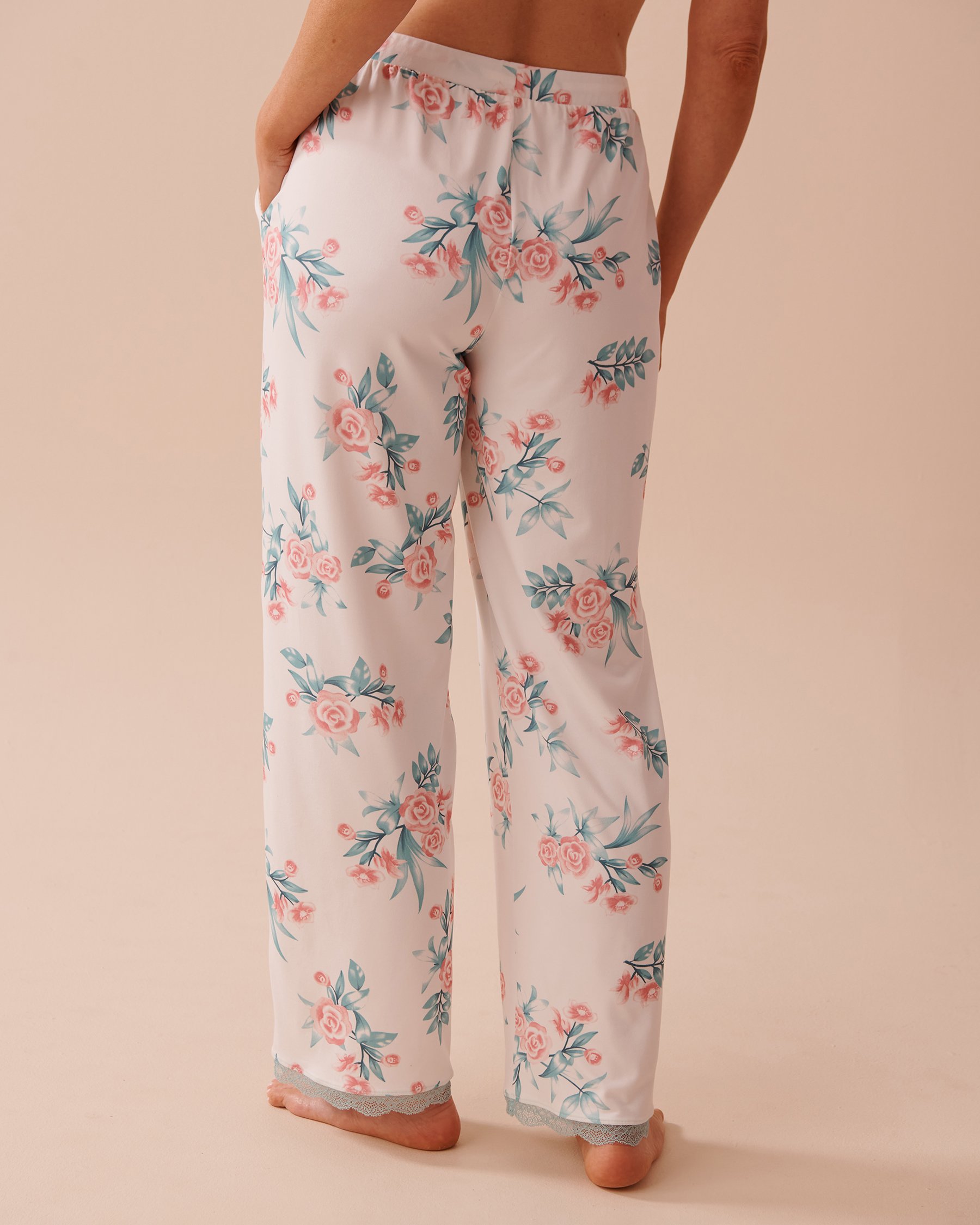 Rose Garden Print Super Soft Pajama Pants