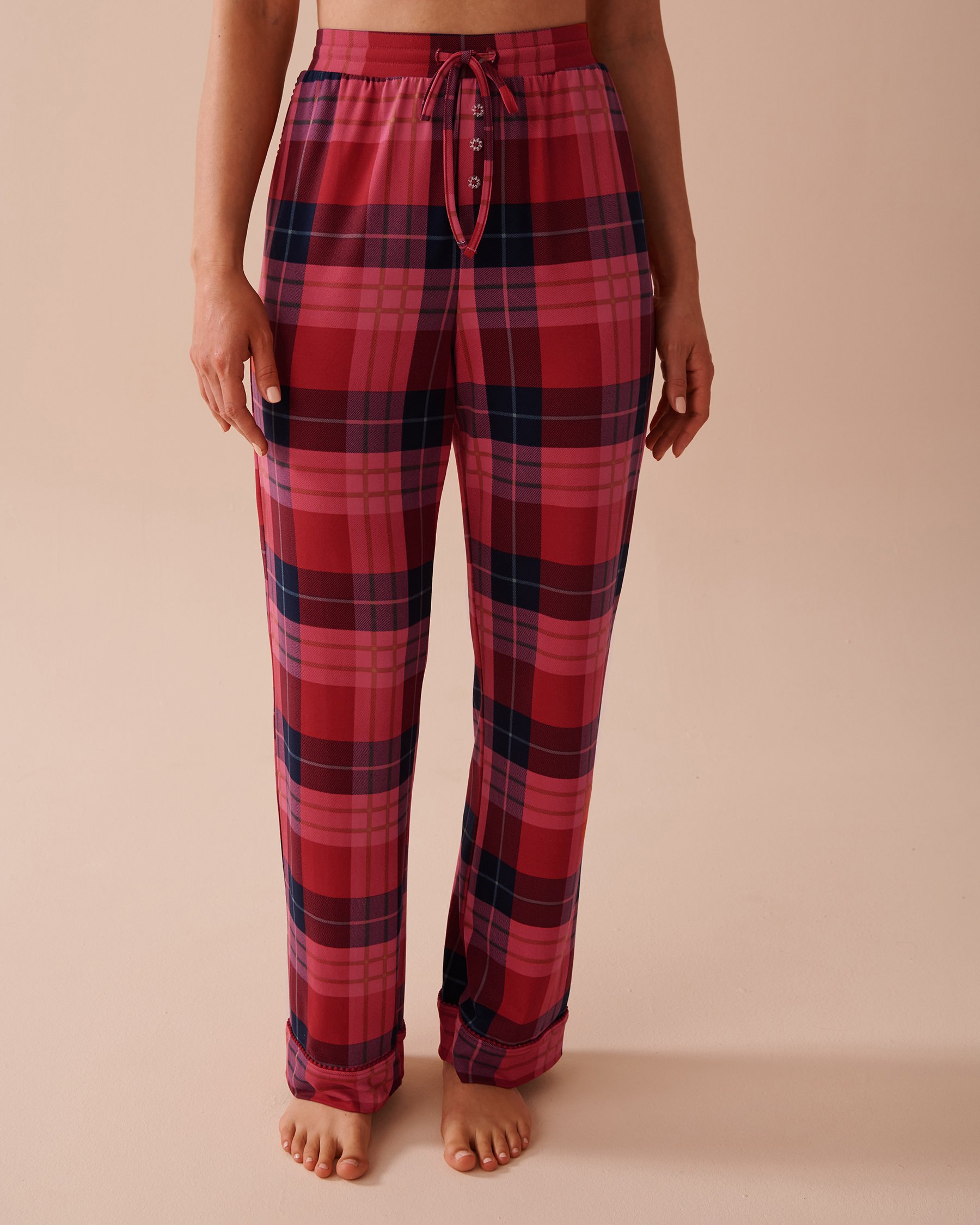 Red Plaid Super Soft Pajama Pants Red Blue Plaid la Vie en Rose