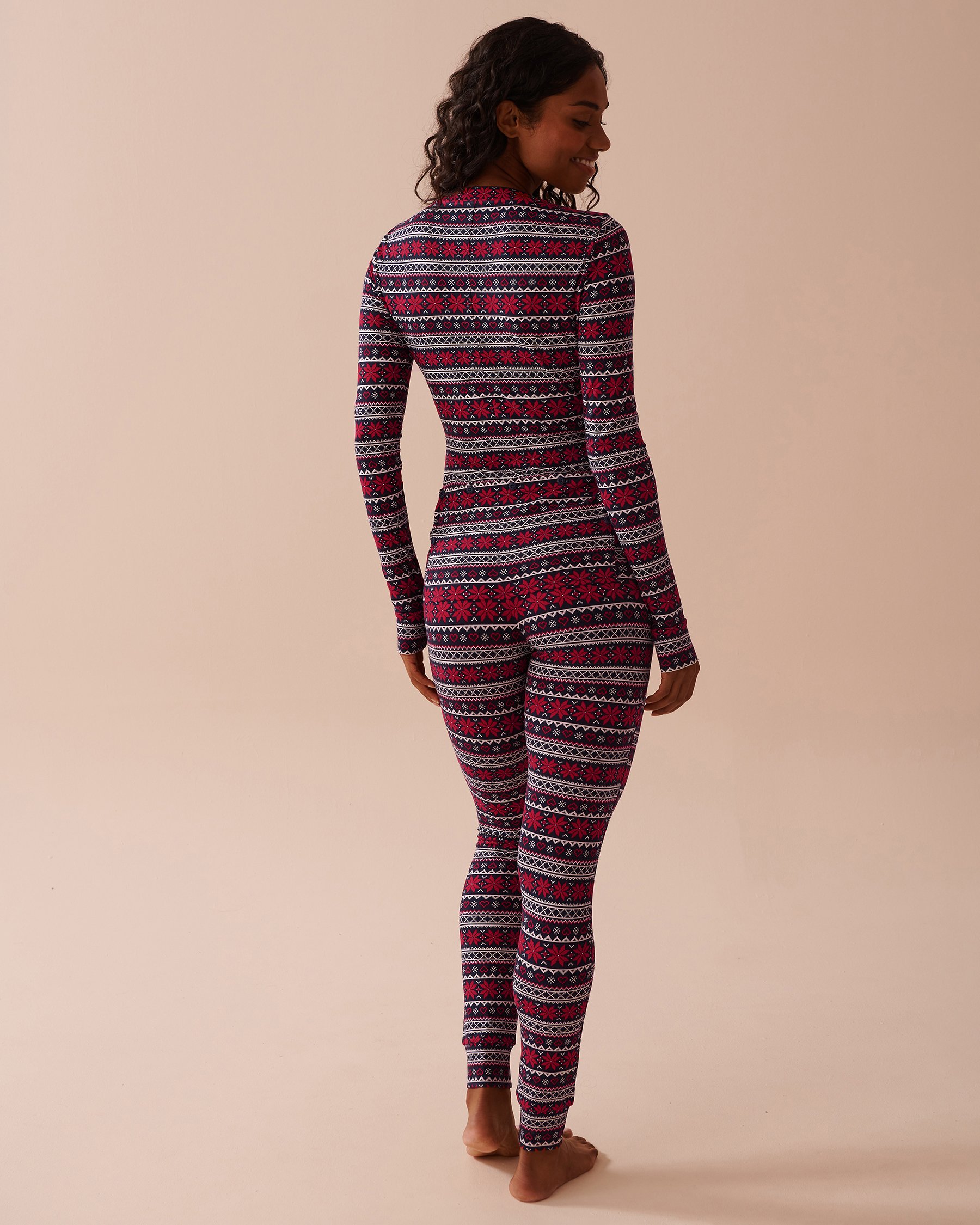 Fair Isle Print Super Soft Jumpsuit