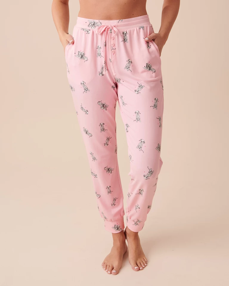 Dalmatians Super Soft Pajama Pants - Dalmatian Puppies | la Vie en Rose