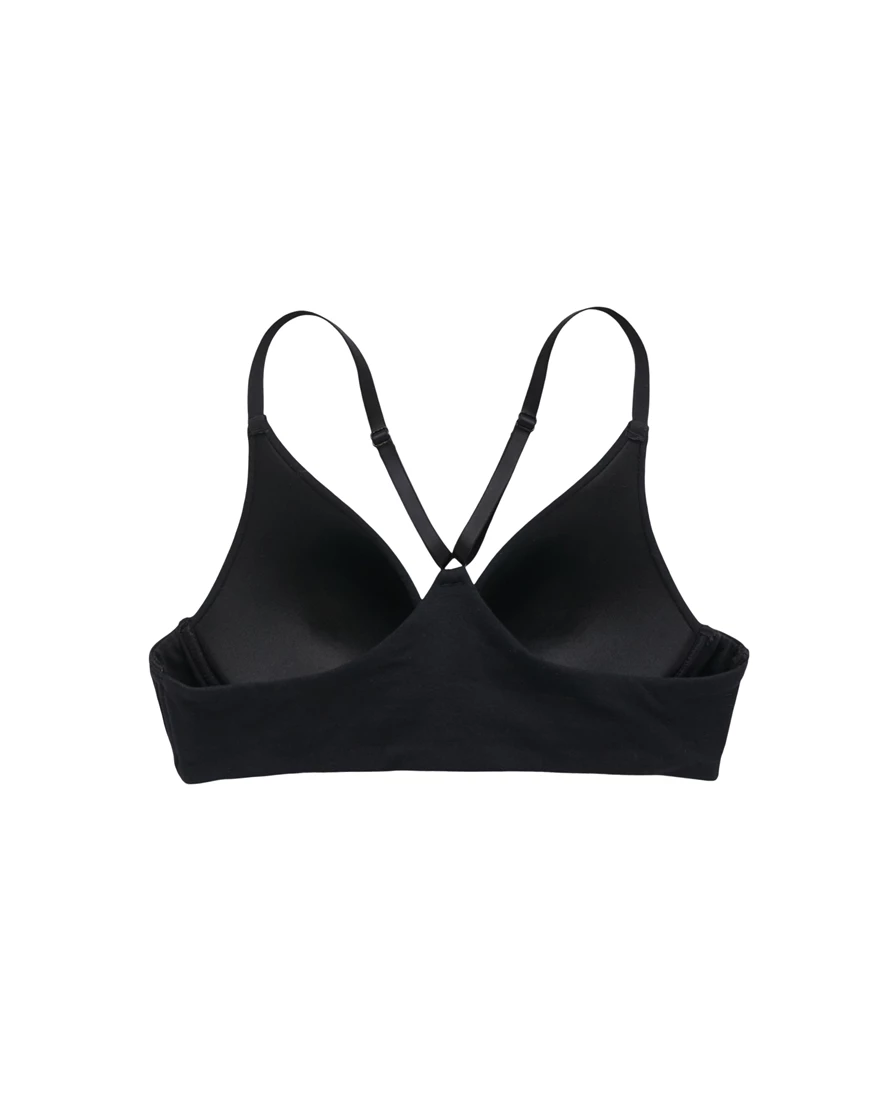 Lightly Lined Wireless Cotton Bra - Black | la Vie en Rose